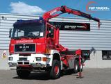 MAN 33.372 6x6 - 14TM Kraan, Crane, Kran - Haakarm, - MAN 372