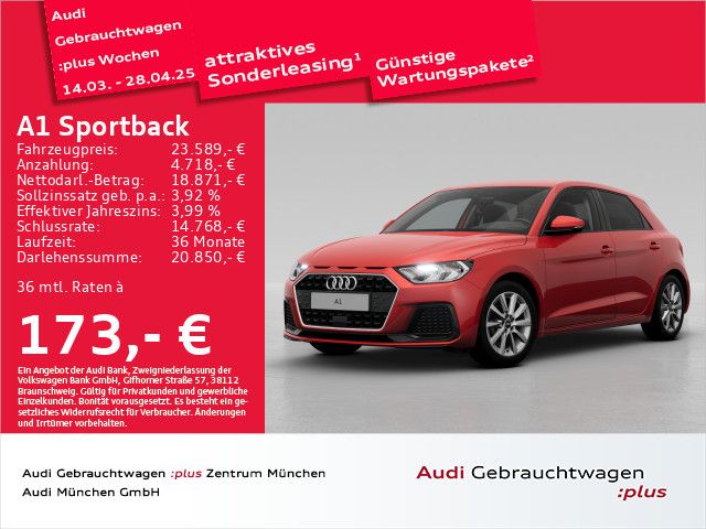 Audi A1 Sportback 25 TFSI advanced S tronic Privacy/S