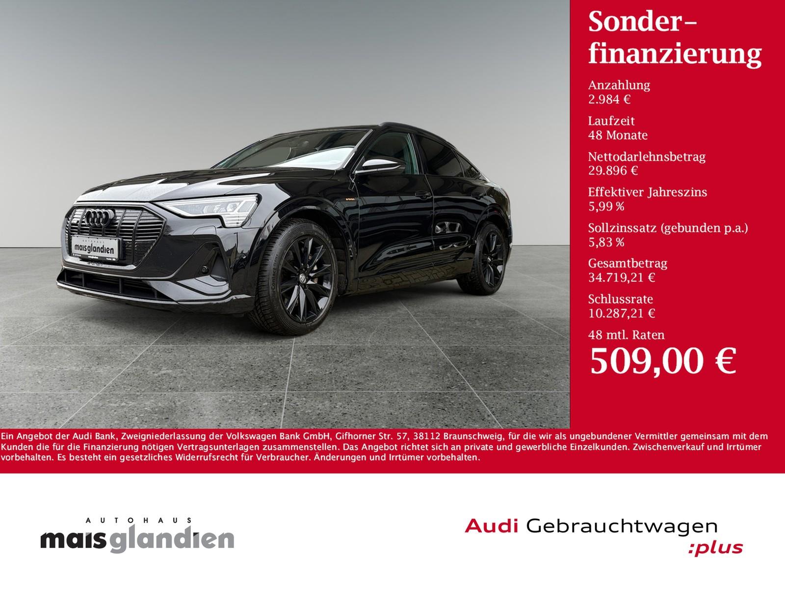 Audi e-tron Sportback 55 q. 2x S line B&O Kamera Pano