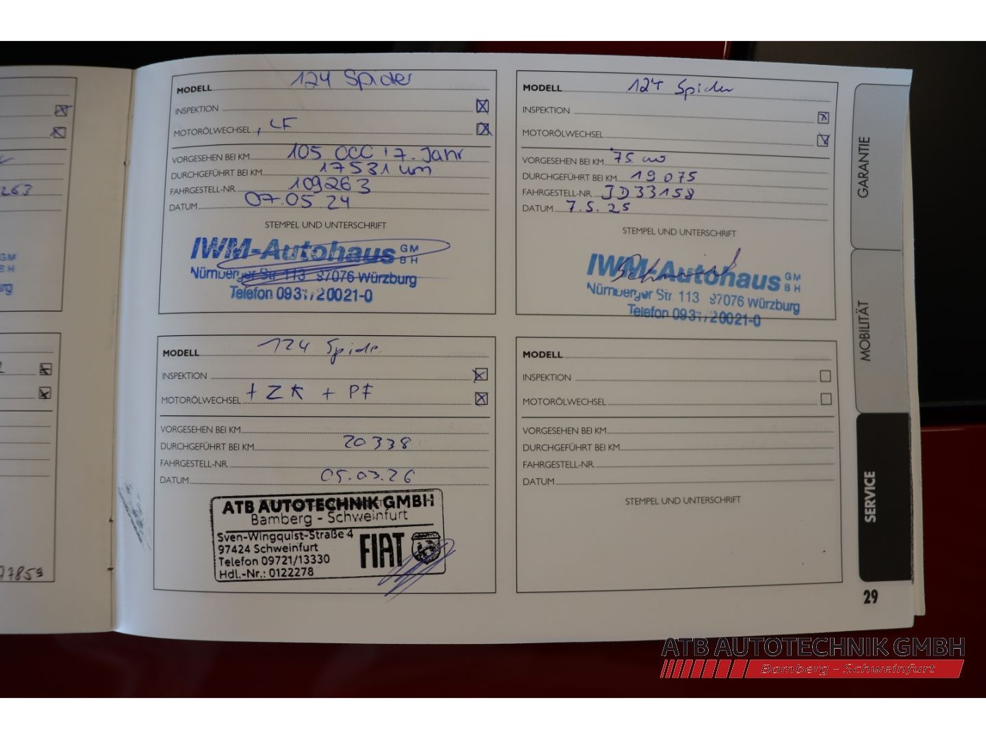 Fahrzeugabbildung Abarth 124 Spider 1.4 MultiAir Turbo Nr. 624 BOSE Faltd