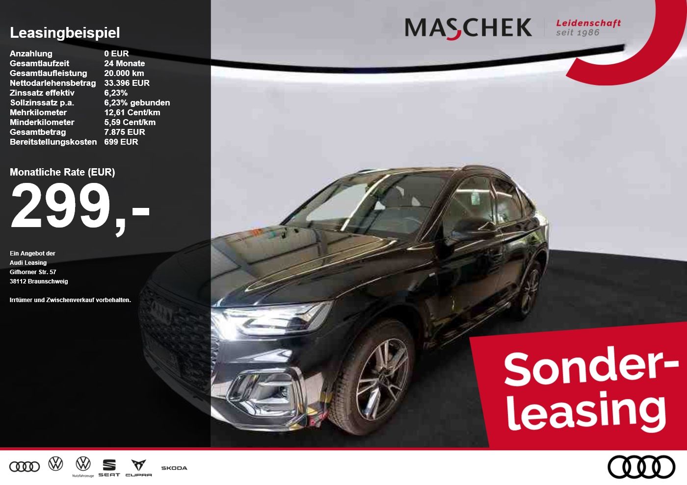 Audi Q5 Sportback S line 50 TDI quat Black Memory HUD