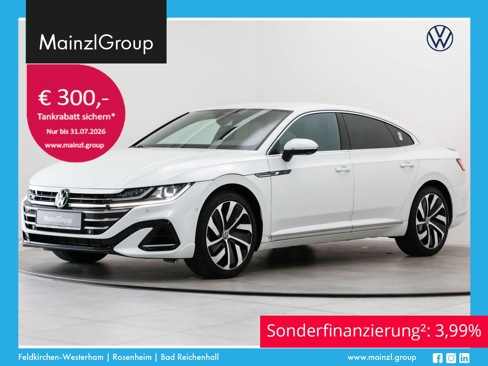 VW Arteon 2.0 TSI 4M DSG R-Line Stdhz Nappa H&amp;K 360
