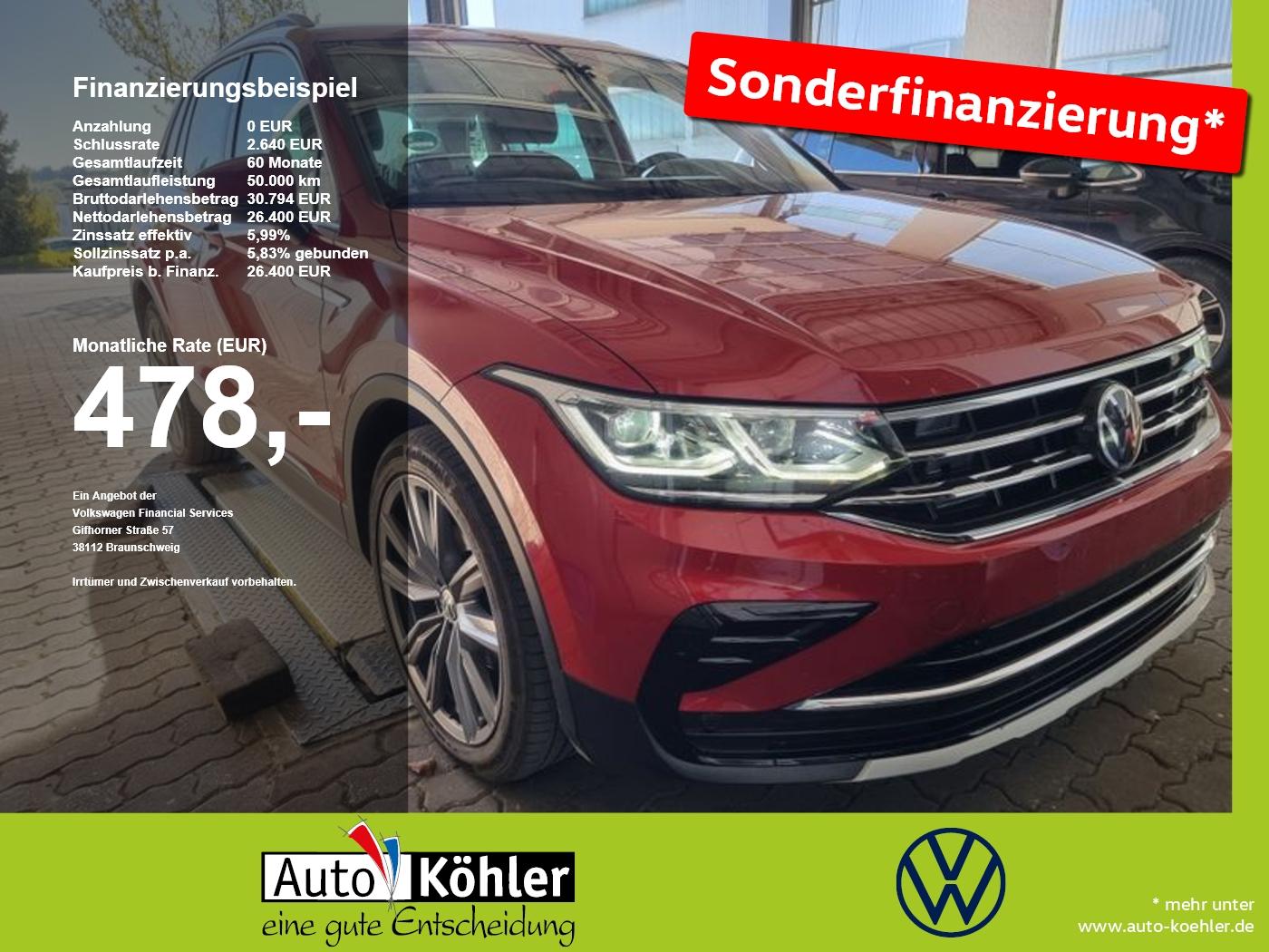 Volkswagen Tiguan Elegance TDI CarPlay/Kamera/Matrix/ACC