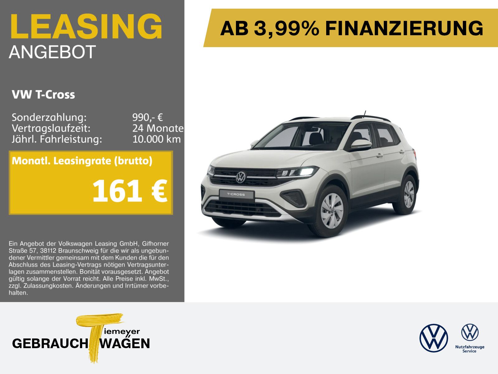 Volkswagen T-Cross 1.0 TSI LIFE IQ.DRIVE AHK NAVI KAMERA