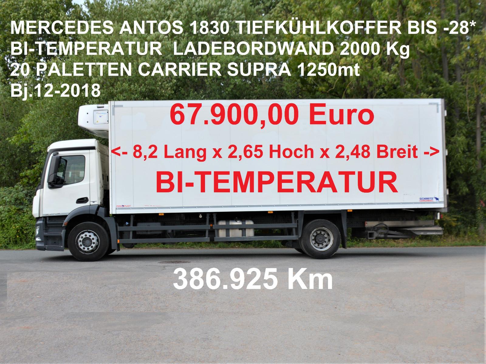Mercedes-Benz ANTOS 1830L 8,2m BI- MULTI- TEMPERATUR 20PAL LBW
