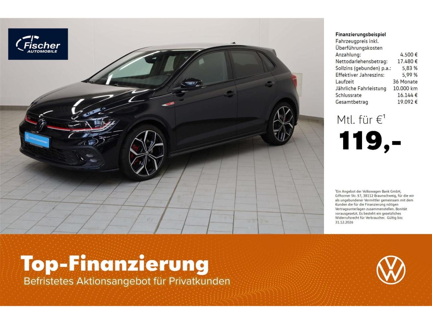 Volkswagen Polo GTI 2.0 TSI DSG NAV/LED/ACC/RFK/18''/Kamera
