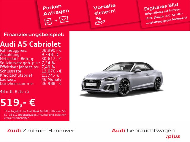 Audi A5 Cabriolet S line 40 TFSI Matrix B&O Kamera Me