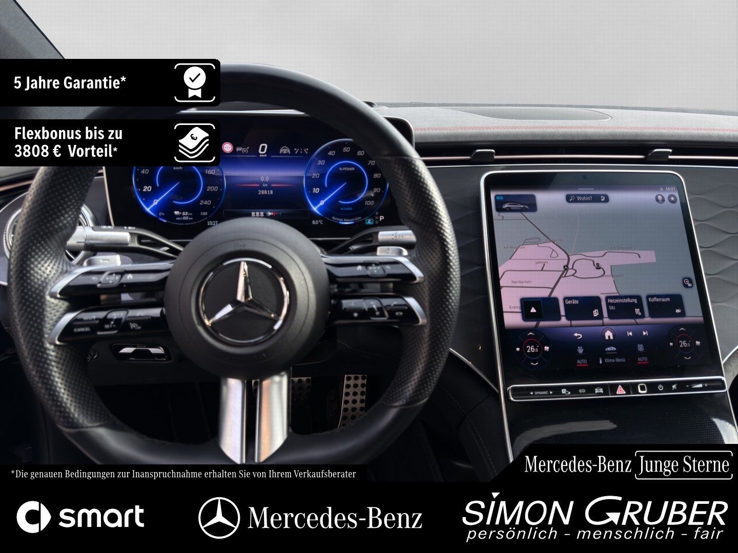 Fahrzeugabbildung Mercedes-Benz EQS 350 AMG Pano HUD DigiLight HaL Burmes 21Zoll