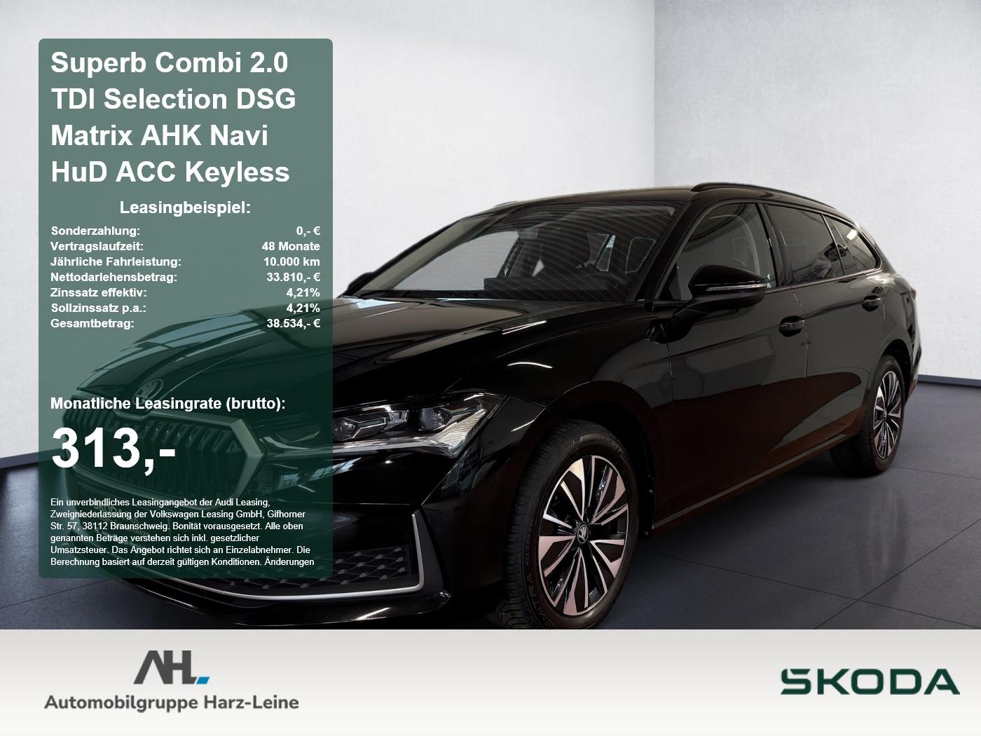 Skoda Superb Combi 2.0 TDI Selection DSG Matrix AHK Na