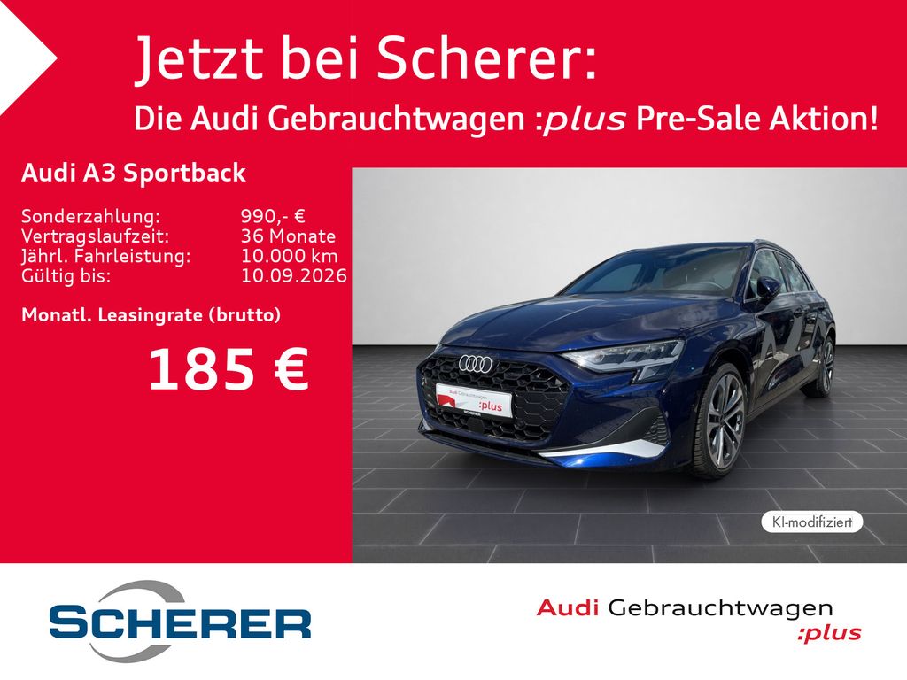 Audi A3 Sportback 30 TFSI S tronic NAVI RFK ACC