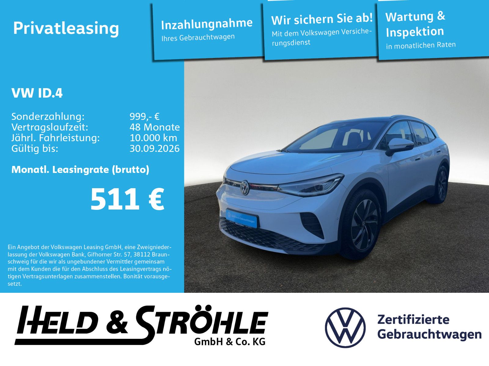 Volkswagen ID.4 Pro 19 IQ.LED AHK KAM WÄPU IDA ACC SHZ 5J.G foto 1