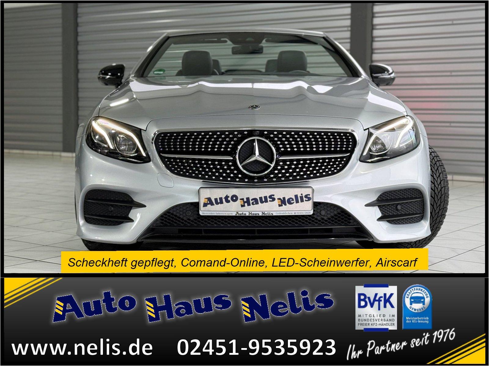Mercedes-Benz E 200 Cabrio AMG-Line Airscarf Comand-Online Led
