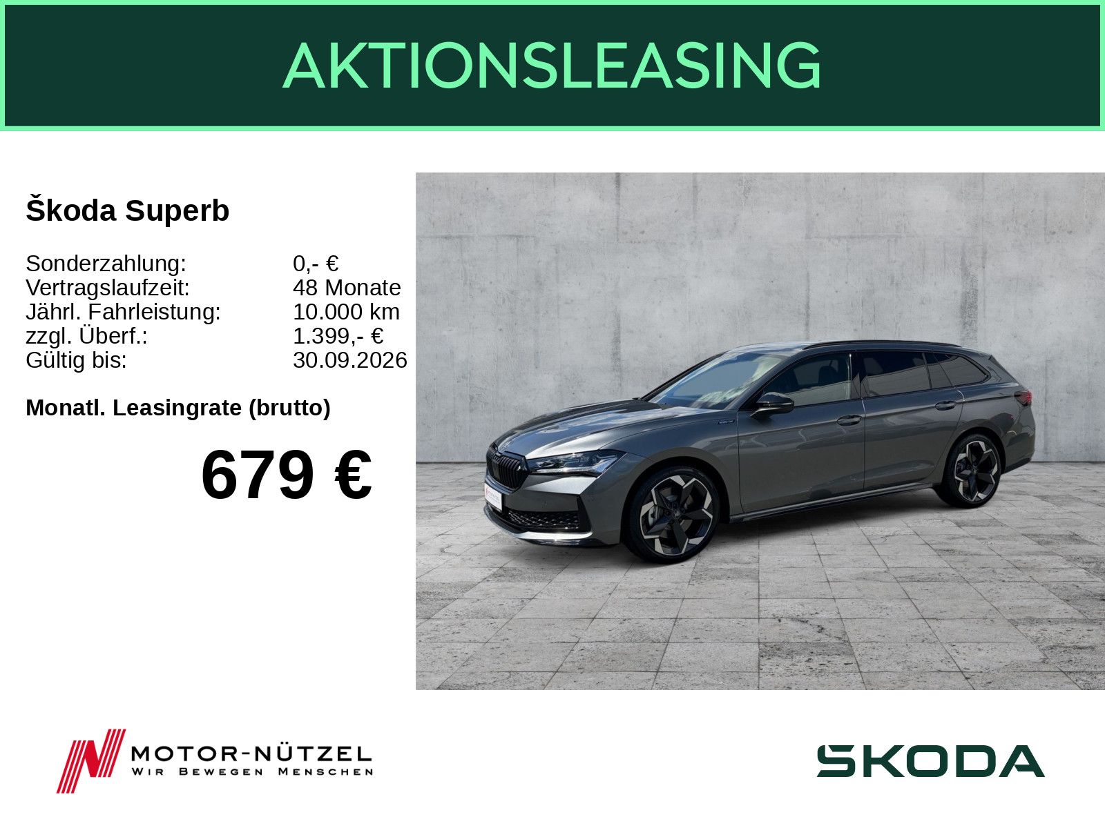 Skoda Superb Combi Sportline CANTON AHK 18"Stahl