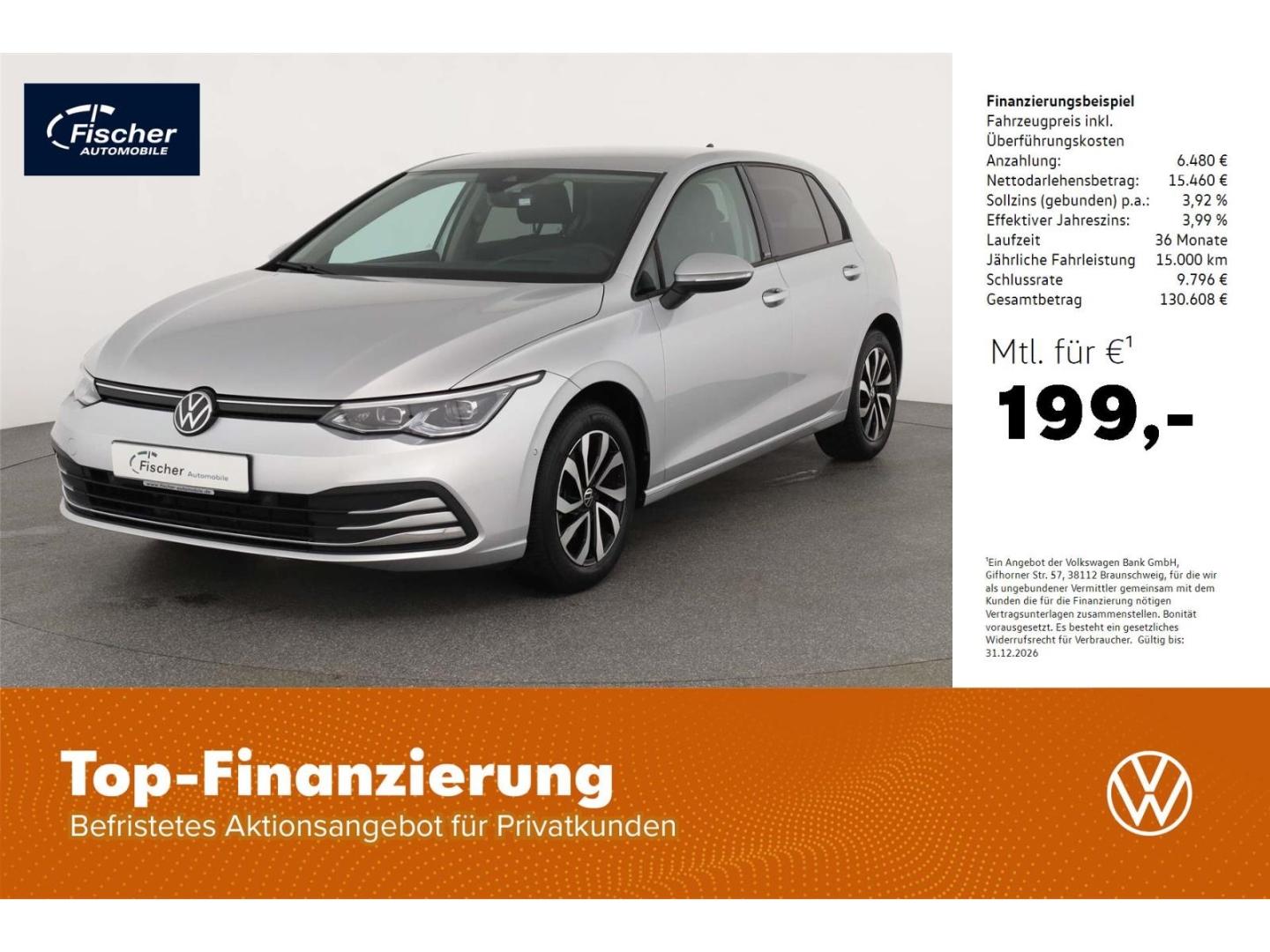 Volkswagen Golf 1.5 TSI Active 6-Gg. StHz/NAV/LED/RFK/SH