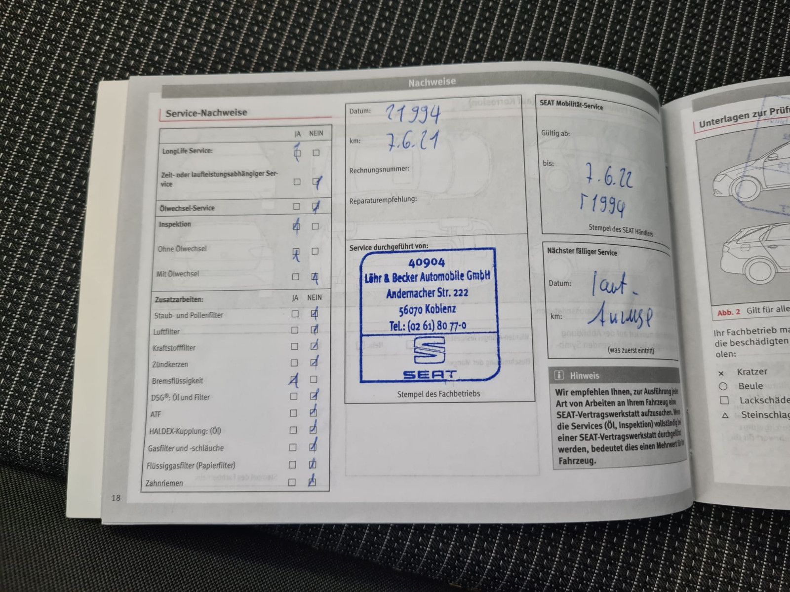 Fahrzeugabbildung SEAT Leon Style / 1. HAND / SCHEKCHEFT / GARANTIE