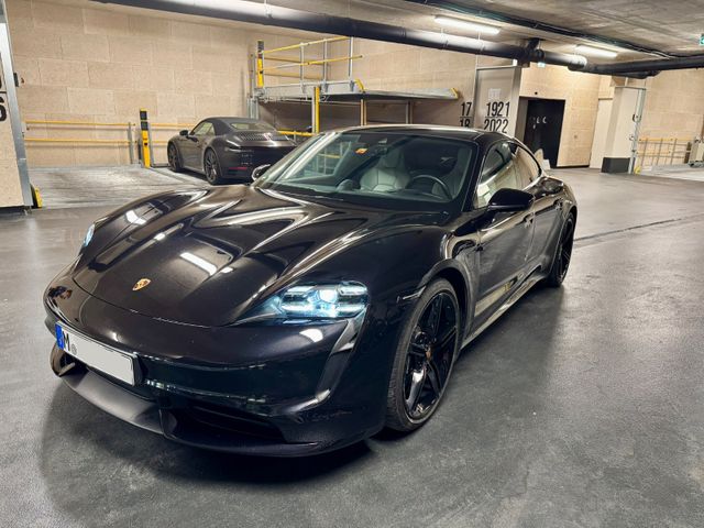 PORSCHE Taycan Turbo Turbo (schwarz Met., Kreide Leder)