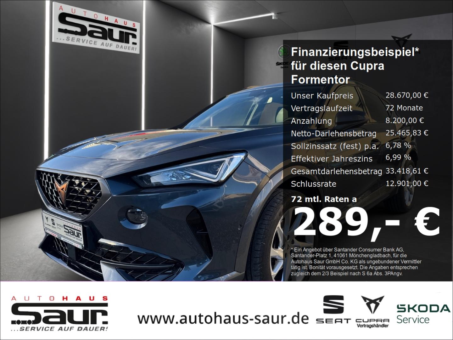Cupra Formentor 2.0 TDI AHK PANORAMA TOP VIEW BEATS FU