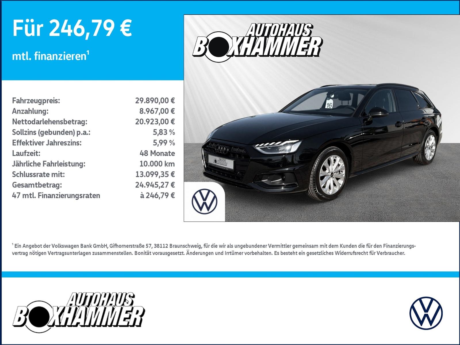 Audi A4 Avant 40 TFSI S-Tronic advanced PANO.DACH+RÜC