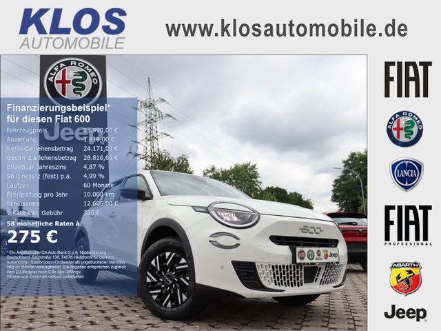 Fiat 600 HYBRID 1.2 100 PS DCT6 KOMFORT WINTER KAMERA