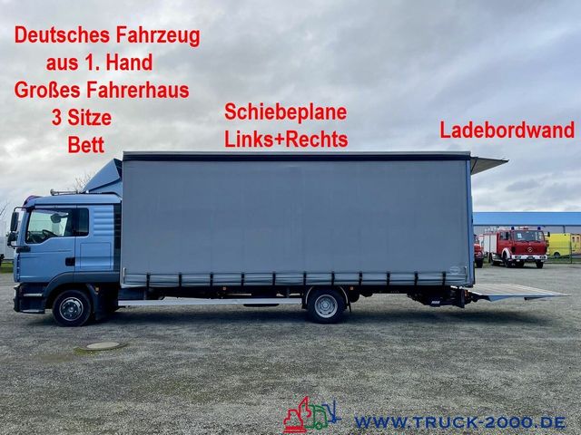 MAN TGL 8.210 Schiebeplane L+R LBW Großes Haus/ Bett