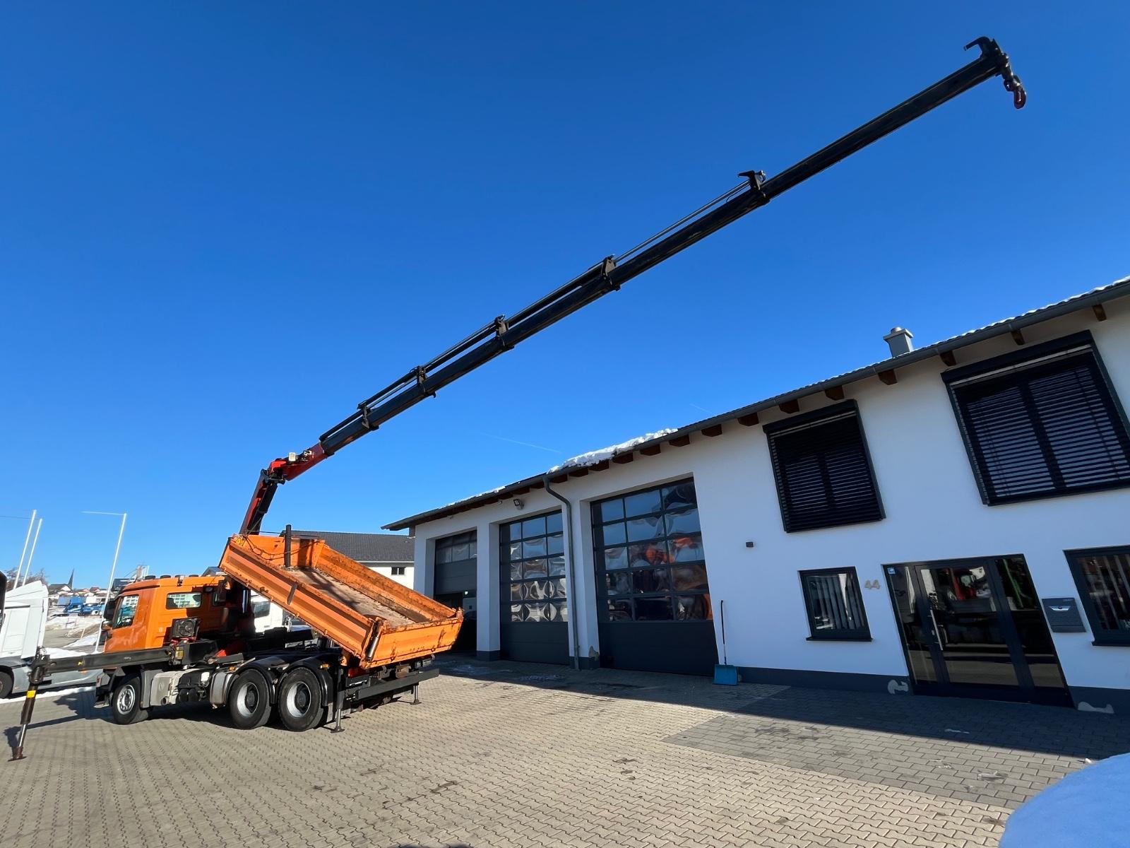 Mercedes-Benz Actros 2644 6x4 Kipper Kran PK27002 Arbeitskorb