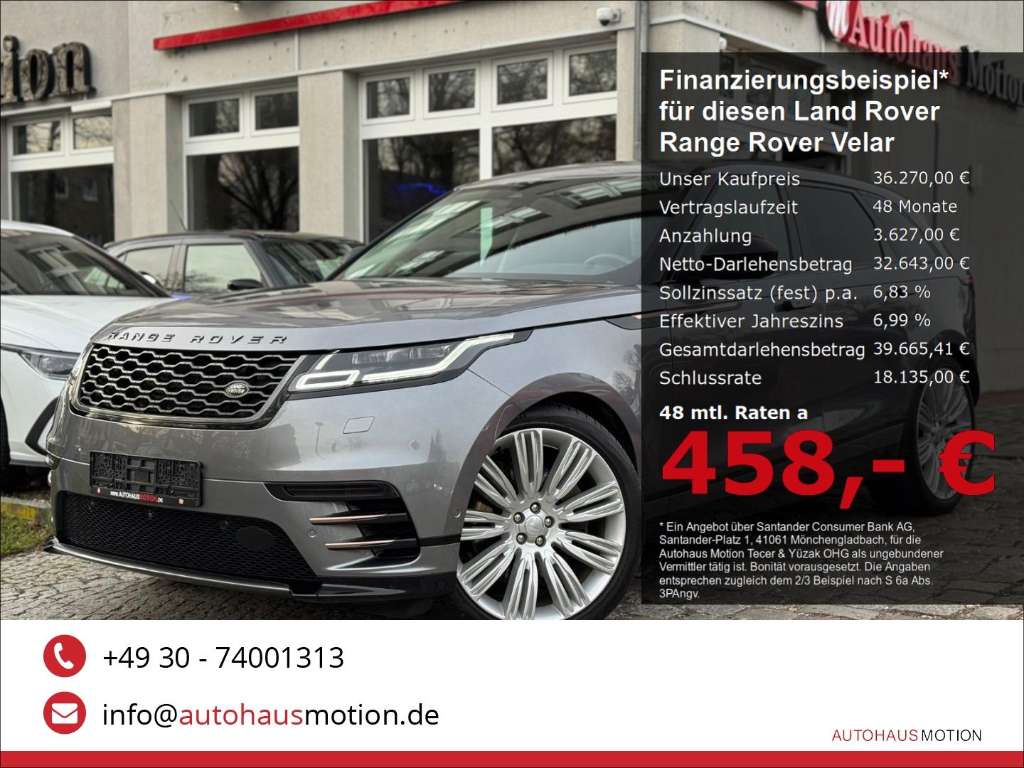 Land Rover Range Rover Velar D300 R-Dynamic Pano 360 Kamera
