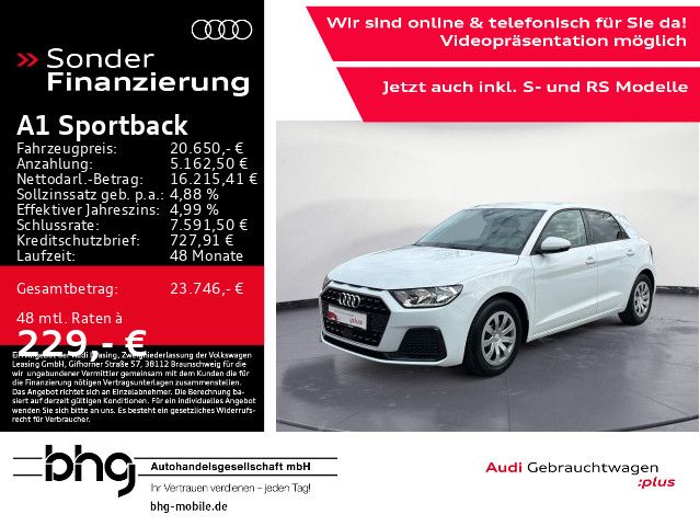 AUDI A1 Sportback 30 TFSI advanced MMI/Interface/Assi