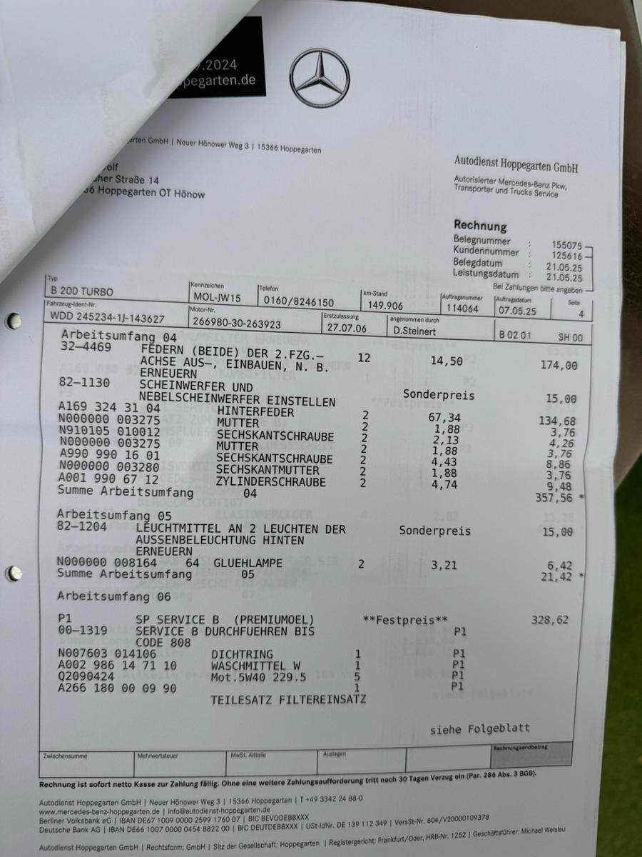 Mercedes-Benz B200 2006 — photo 28