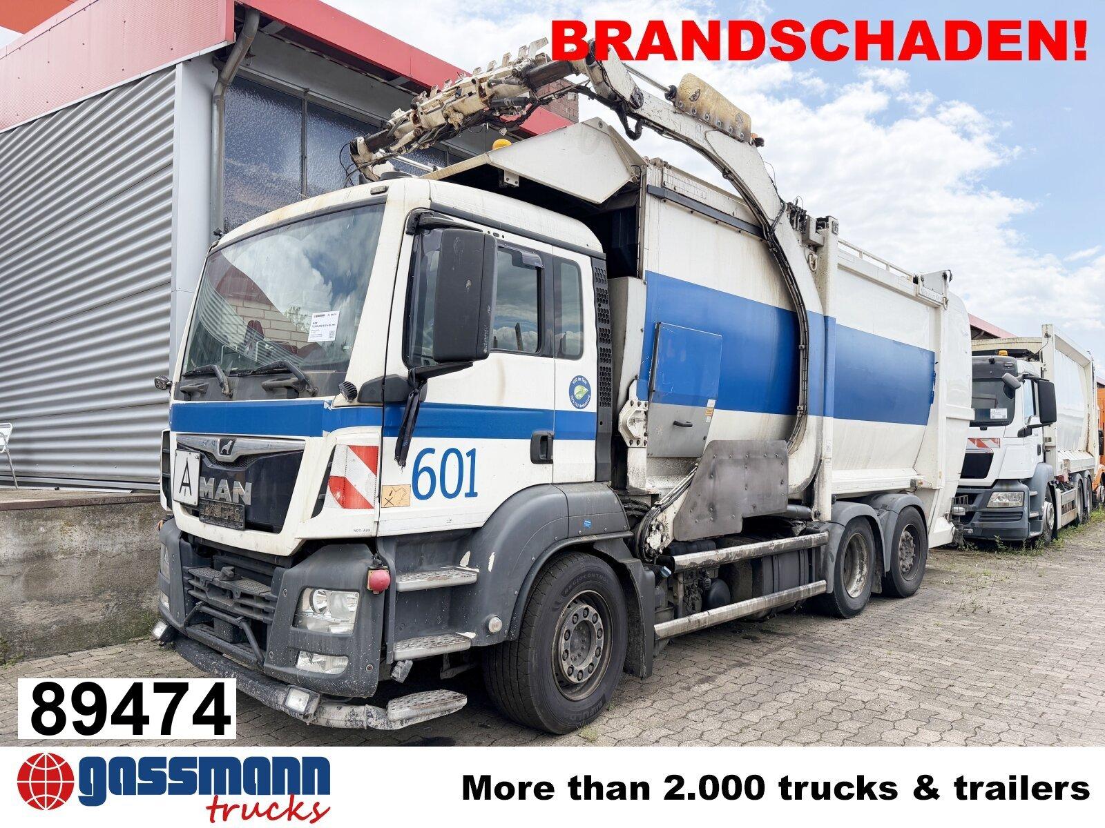 MAN TGS 26.360 6x2-4 BL, BRANDSCHADEN, Lenk-/Lift,