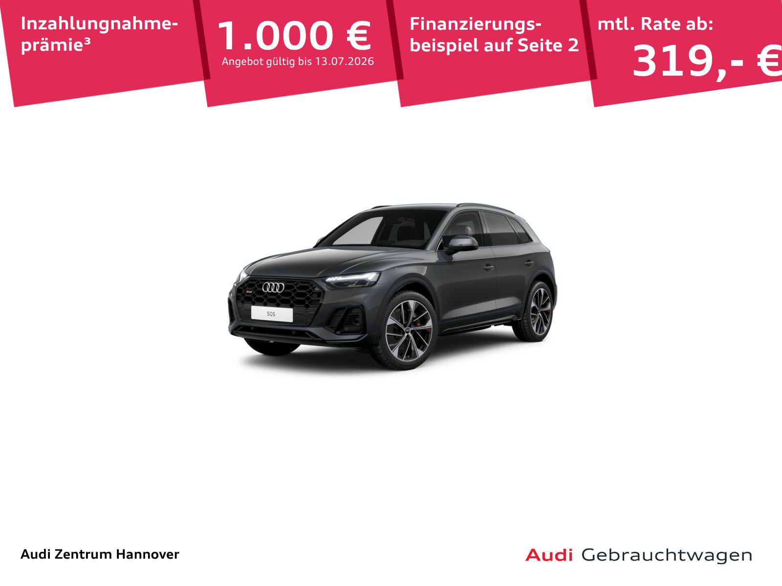 AUDI SQ5 3.0 TDI quattro Matrix B&amp;O Kamera AHK Navi
