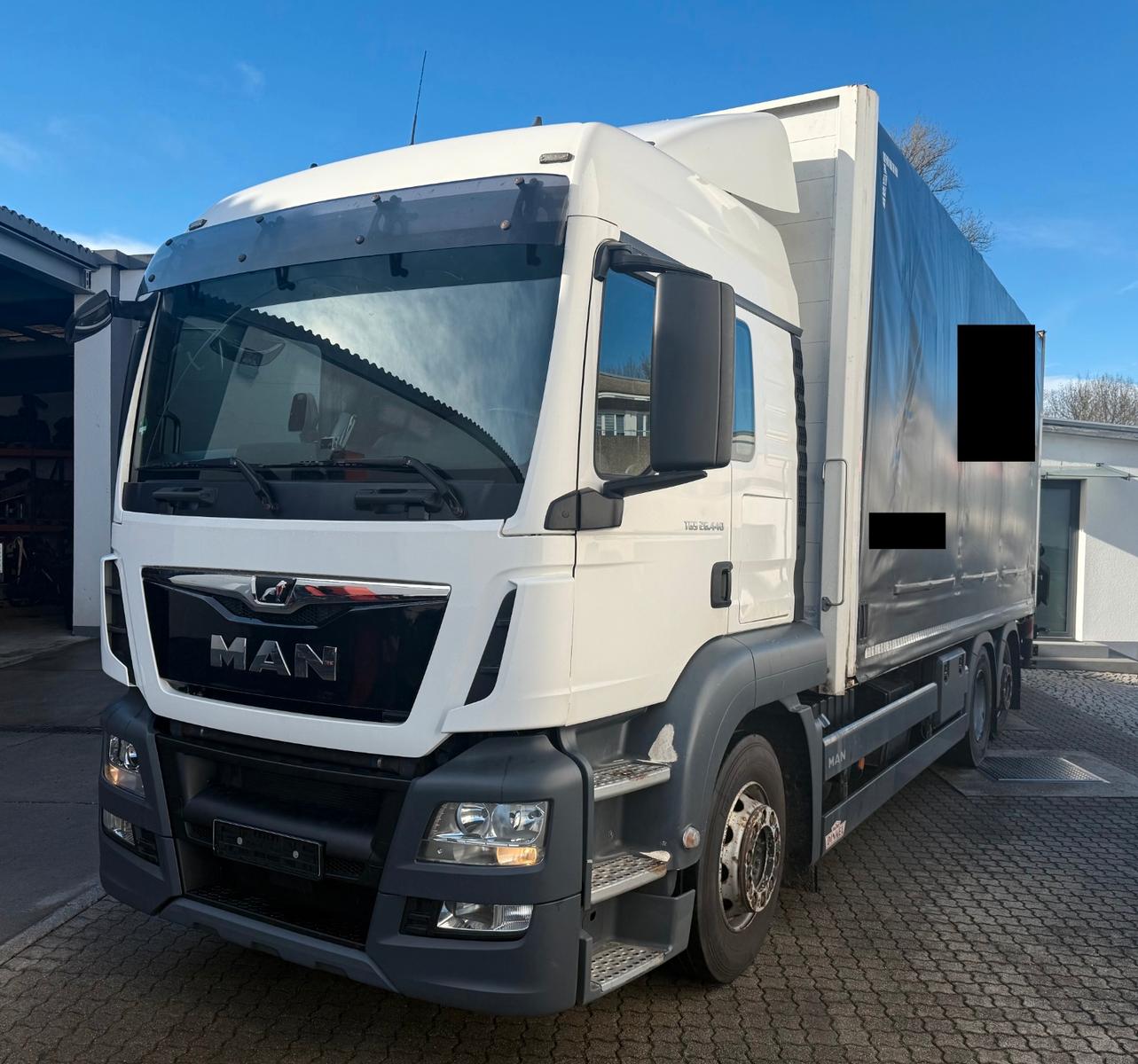 MAN TGS 26.440 Palfinger Kran PK 18002 Funk Glas