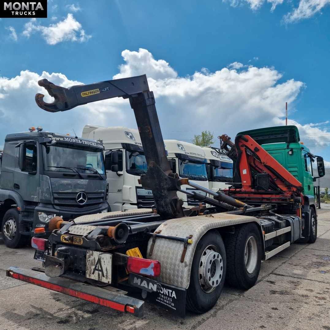 MAN TGS 26.320, Abroller Aufbau, Lenkachse, TÜV
