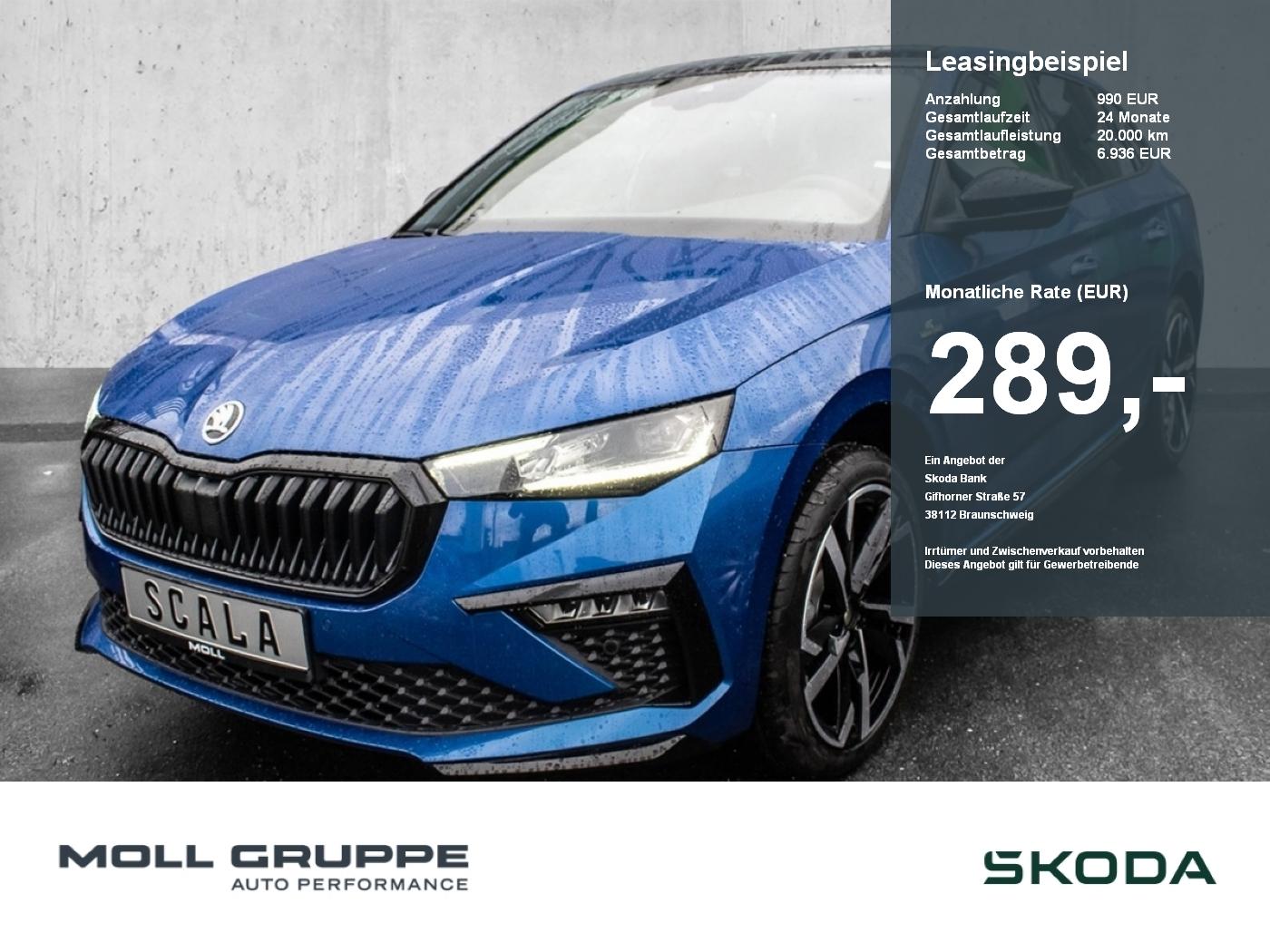 Skoda Scala 1.5 TSI Monte Carlo 2xKLIMA ACC AHK AUT