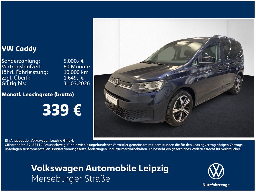 Volkswagen Caddy ENERGY 2.0 l TDI 90 kW Preisvorteil 4785€