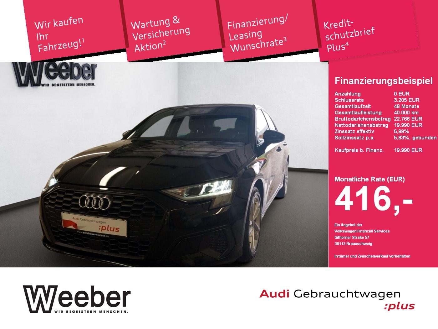 Audi A3 Sportback *SHZ*NAVI*PDC*APP CONNECT*GRA*17 LM