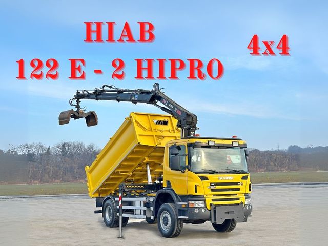 Scania P360 Kipper 4,50 m *HIAB 122 E-2 HIPRO+FUNK/ 4x4