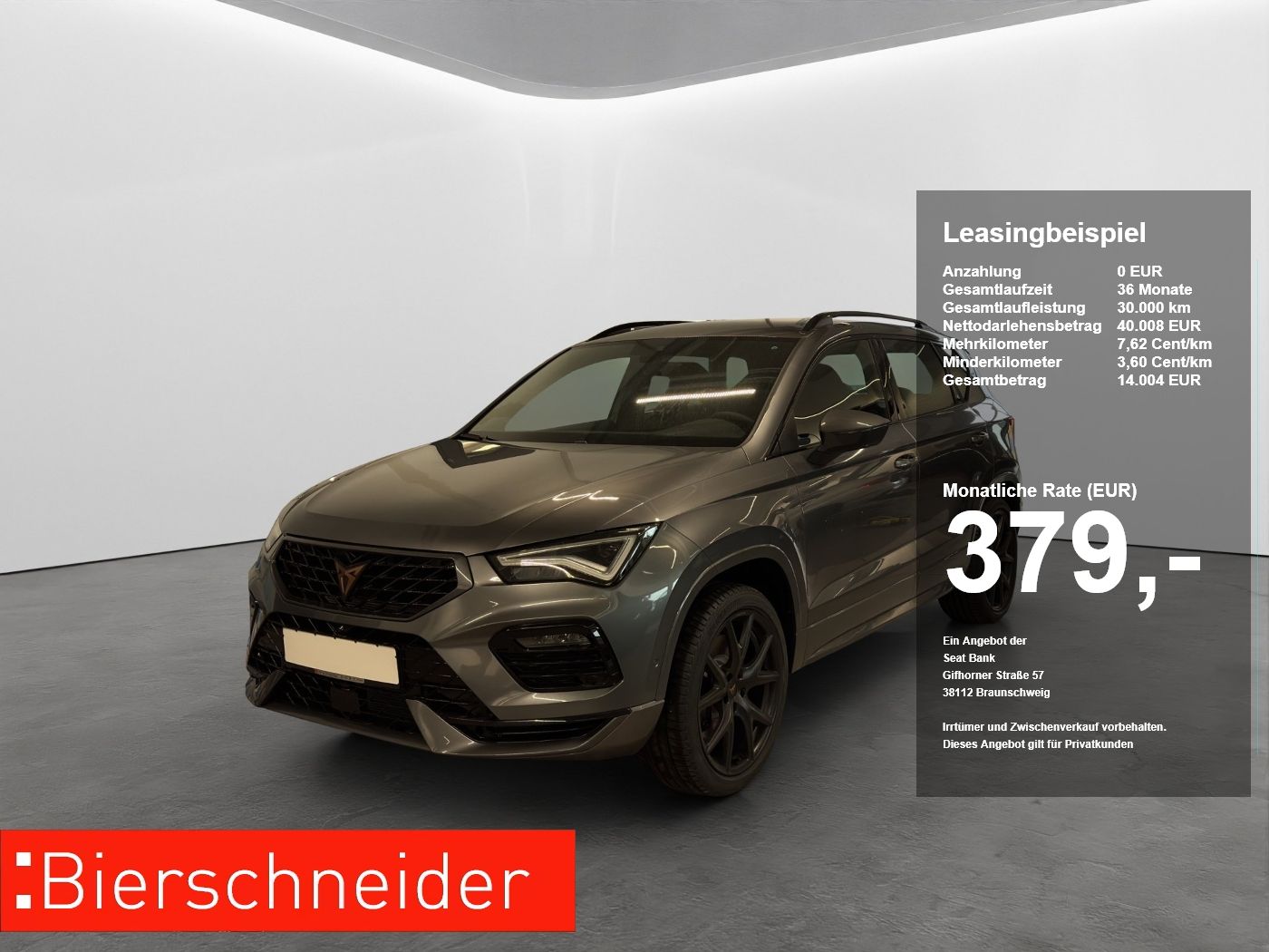 Cupra Ateca 2.0 TSI DSG 4Drive VZ LED NAVI 19 AHK AREA