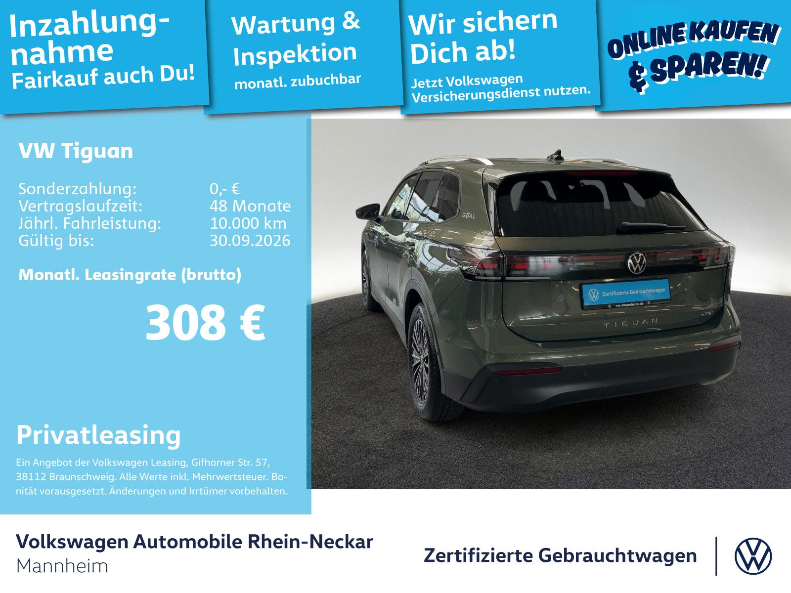 Volkswagen Tiguan 1.5 eTSI GOAL DSG Navi Kamera LED UVM foto 2