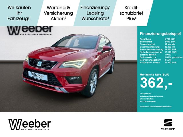 Seat Ateca 2.0 TSI 4Drive DSG FR Panodach Navi LED