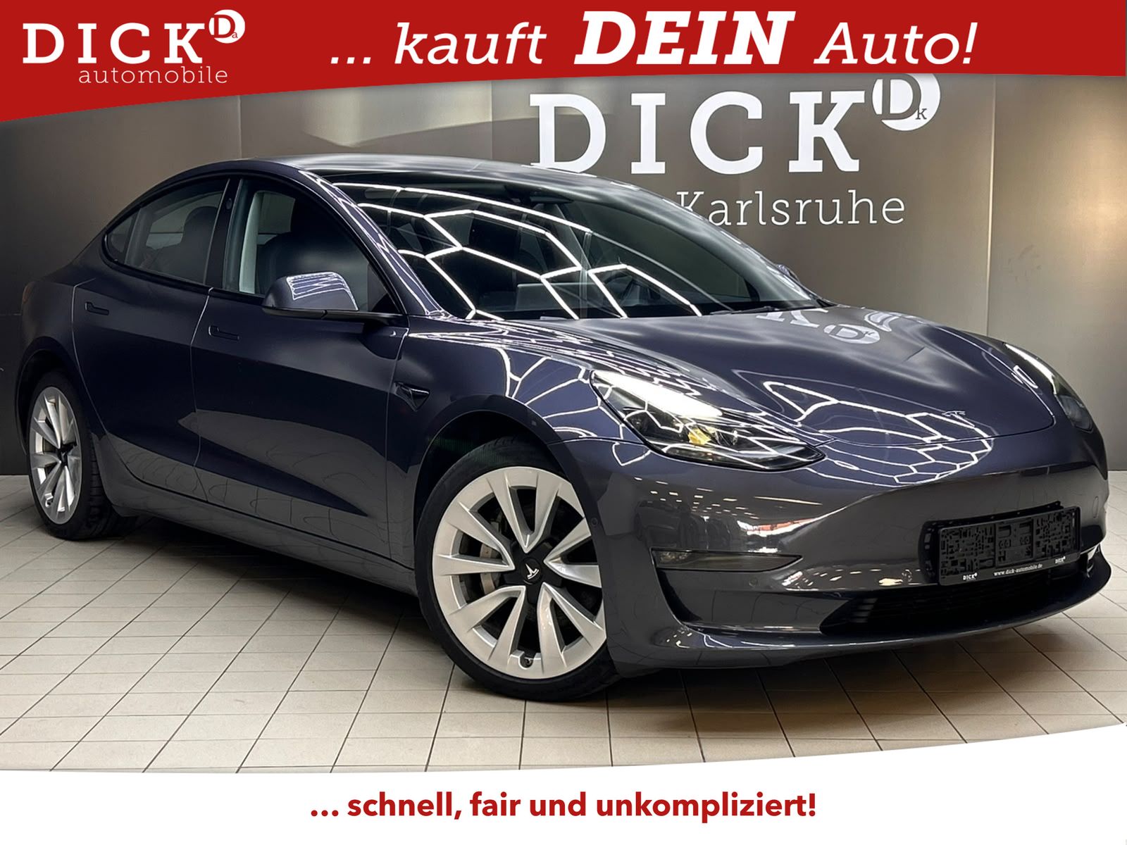 Tesla Model 3 Long Range Dual AWD PANO+LED+SHZ+ACC+AHK