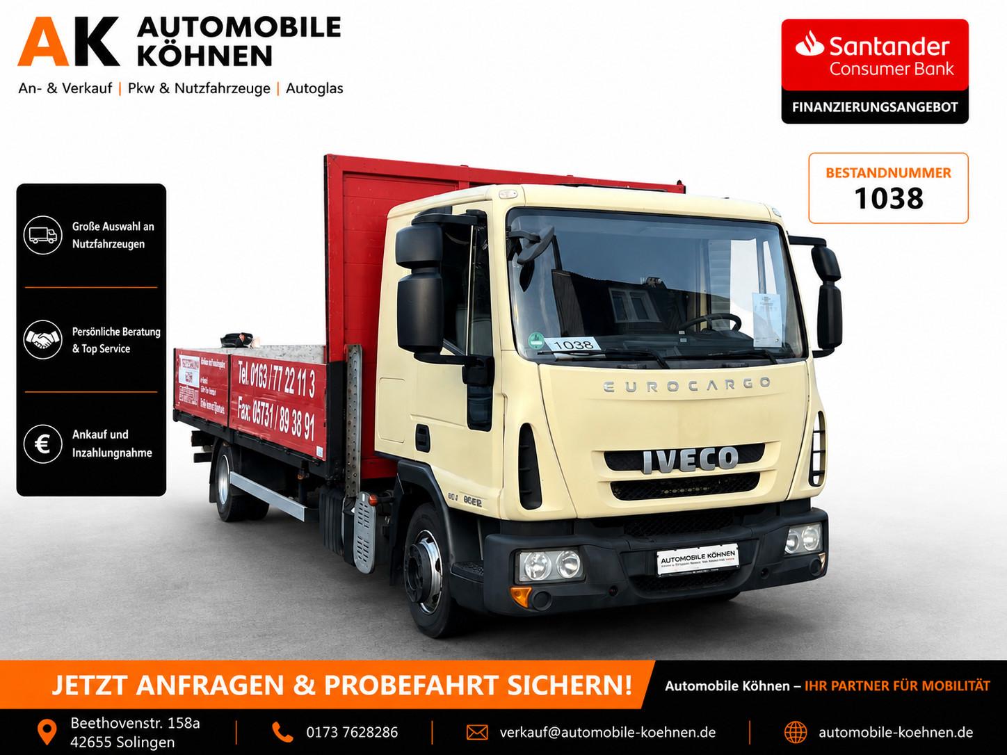 Iveco  Eurocargo Eurocargo ML 75/ 80E 18 Pritsche*Schl