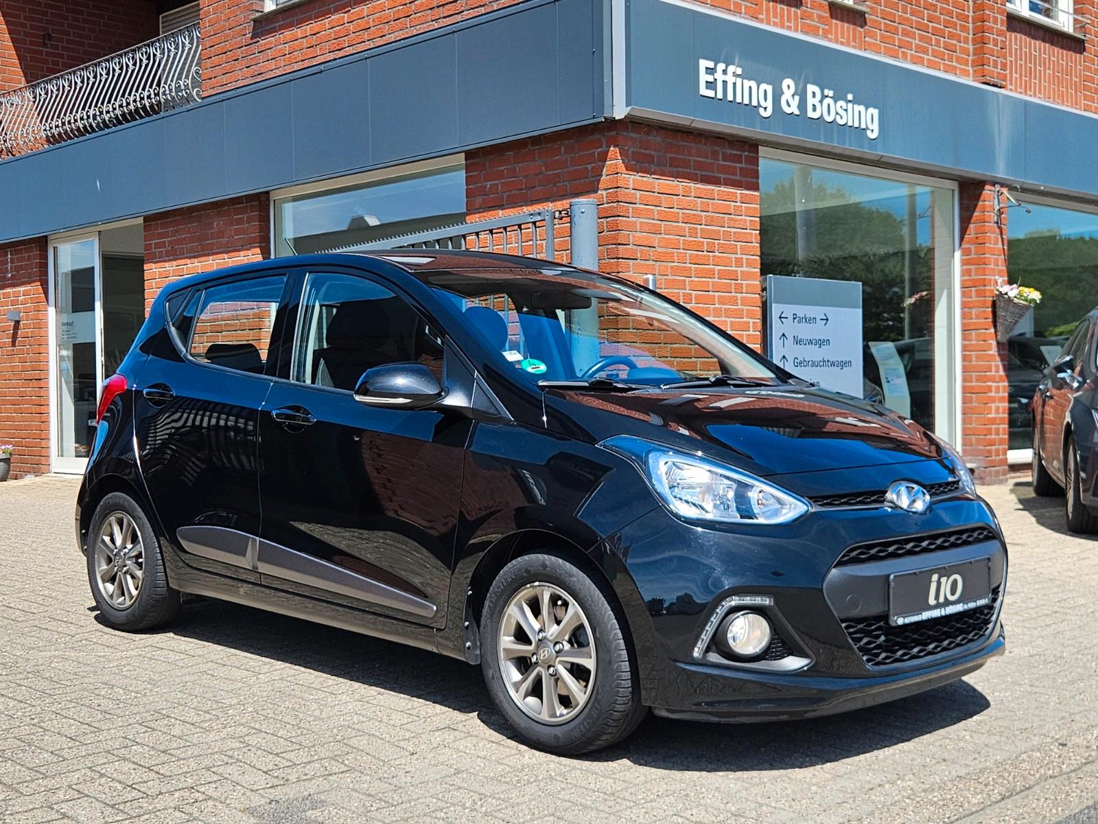 Hyundai i10-Klimaautomatik-ALU-GZJR-BT-Tempomat