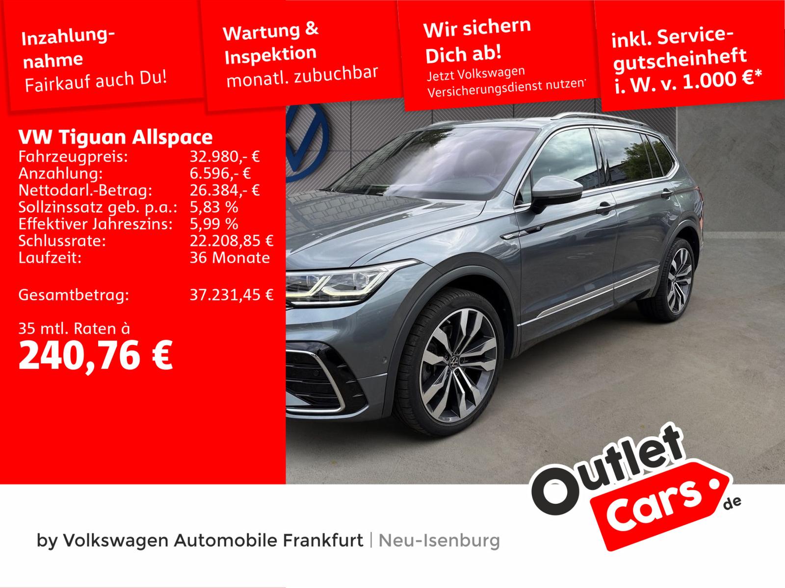 Volkswagen Tiguan Allspace 2.0 TDI DSG R-Line 4Motion Navi 