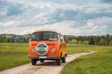 Volkswagen T2 Westfalia Camper - orange Wohnmobil oder -wagen
