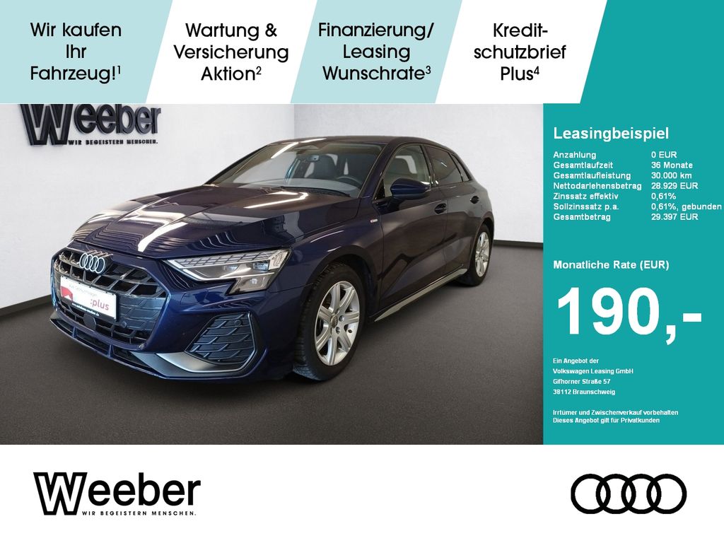 Audi A3 Sportback S line S tronic *KAMERA*NAVI*LED*SH