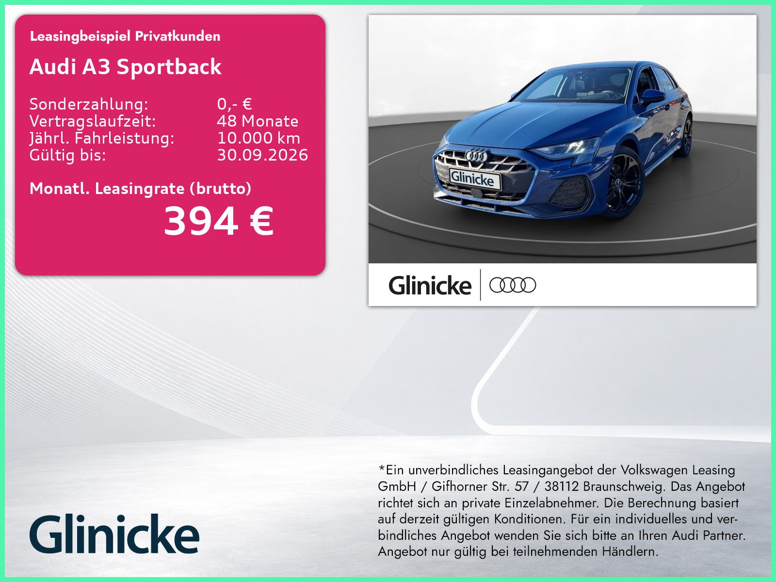 Audi A3 Sportback 30 TFSI S-LINE+ACC+KAMERA+CARPLAY