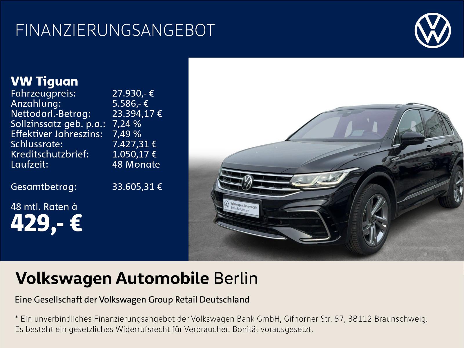 Volkswagen Tiguan 2.0 TDI R-Line 4Motion Navi LED SHZ PDC