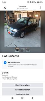 Fiat Seicento 1.1 8V - - Fiat Seicento aus 2005