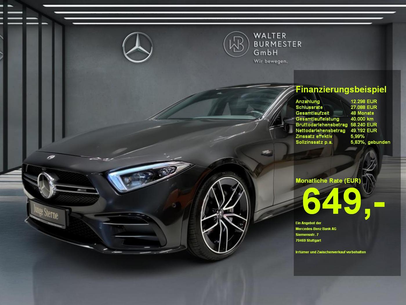 Mercedes-Benz CLS 53 AMG AMG CLS 53 4M+ Wide+Distronic+MBUX+Memory+Kamera