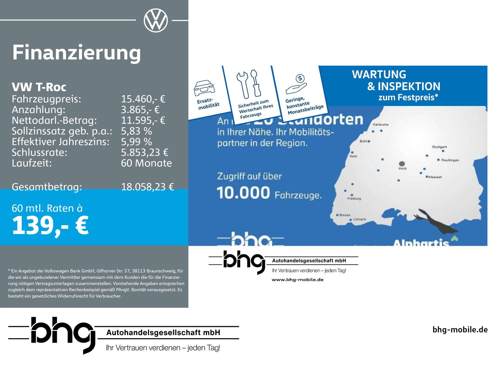 Volkswagen T-Roc Leasingübernahme